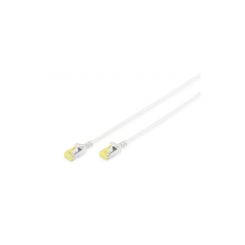 DIGITUS CAT 6A U-FTP slim patch cord, Cu, LSZH AWG 28/7, length 0.25 m, color grey