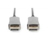 Digitus DisplayPort AOC hybridní připojovací kabel M/M, 30m, UHD 8K@60Hz, CE, gold, bl