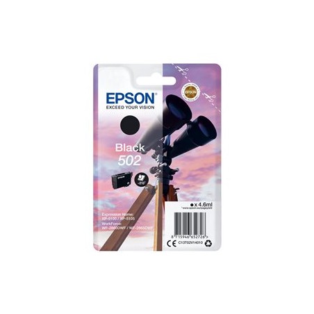 EPSON ink čer Singlepack "Dalekohled" Black 502 Ink, ČB 210 stran
