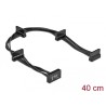 Delock Napájecí kabel SATA 15 pin samec 4 x SATA 15 pin samice 40 cm černý