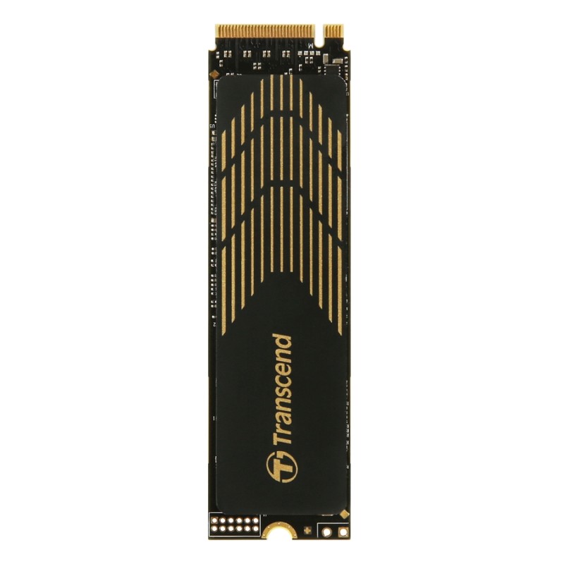 TRANSCEND MTE240S 500GB SSD disk M.2 2280 with Heatsink, PCIe Gen4 x4 NVMe 1.4 (3D TLC), 3800MB/s R, 2800MB/s W