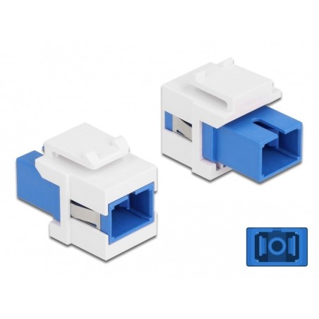 Delock Keystone modul SC Simplex samice na SC Simplex samice modrý / bílá