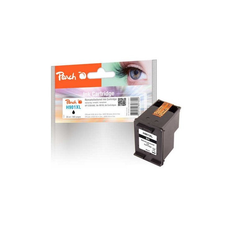 PEACH kompatibilní cartridge HP CC654AE No.901XL, Black, 20 ml