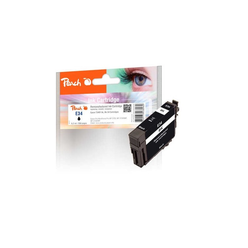PEACH kompatibilní cartridge Epson T3461, No 34, Black, 6,8 ml