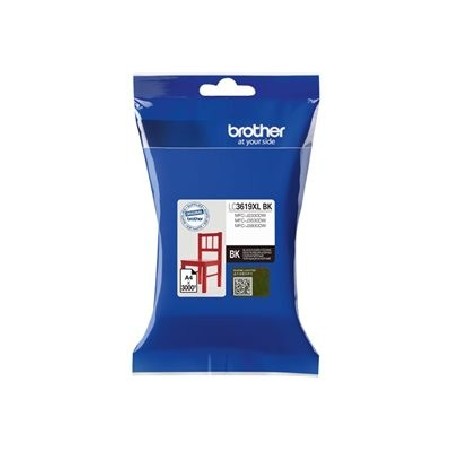 BROTHER INK LC-3619XLBK černá velká - 2800stran, J2330, J3530, J3930