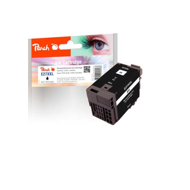 PEACH kompatibilní cartridge Epson T2791, No 27XXL, black, 42 ml