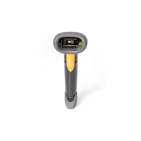 DIGITUS Ruční skener čárových kódů 2D, kompatibilní s QR kódem , obousměrný 200 skenů/s, 2 m kabel USB-RJ45, s držákem