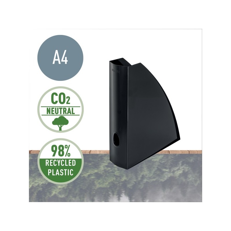 LEITZ Ekologický stojan na časopisy RECYCLE, černá