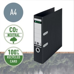 LEITZ Ekologický pákový pořadač 180° RECYCLE, 80 mm, černá