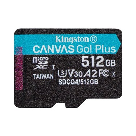Kingston Canvas Go Plus A2/Micro SDXC/512GB/UHS-I U3 / Class 10