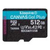 Kingston Canvas Go Plus A2/Micro SDXC/512GB/UHS-I U3 / Class 10