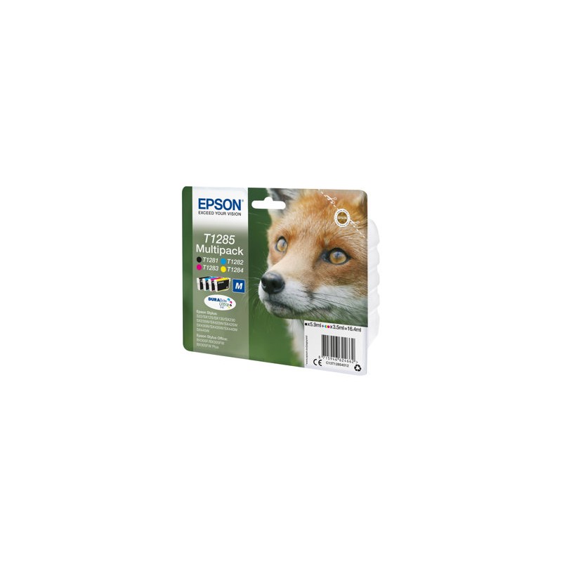 EPSON ink Multipack "Liška" 4-colours T1285 DURABrite Ultra Ink