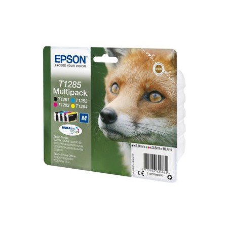 EPSON ink Multipack "Liška" 4-colours T1285 DURABrite Ultra Ink