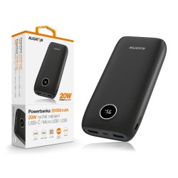 ALIGATOR Powerbanka Power Delivery 20W, rychlé nabíjení, 20 000 mAh, černá
