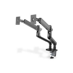 DIGITUS Dvojitý upínací držák monitoru s plynovou pružinou 17-32 ", max. 2 x 9 kg, šedá VESA: 75x75, 100x100