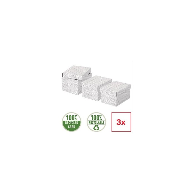 Esselte Home, set 3 ks, velikost S, bílá
