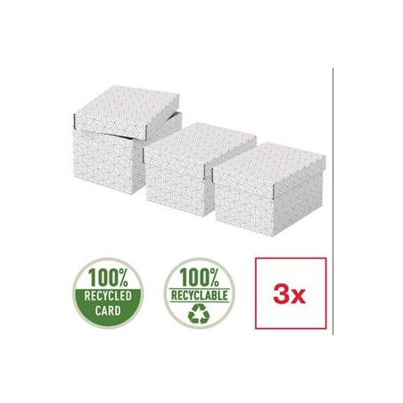 Esselte Home, set 3 ks, velikost S, bílá