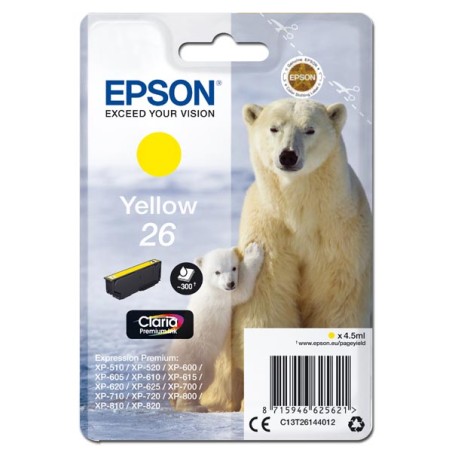Epson Singlepack Yellow 26 Claria Premium Ink