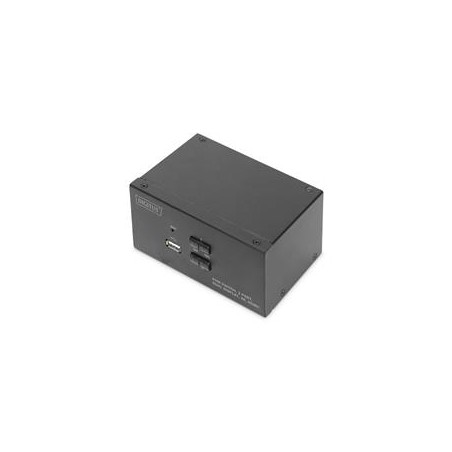 DIGITUS KVM přepínač, 2 porty, dva displeje, 4K, HDMI DS12860