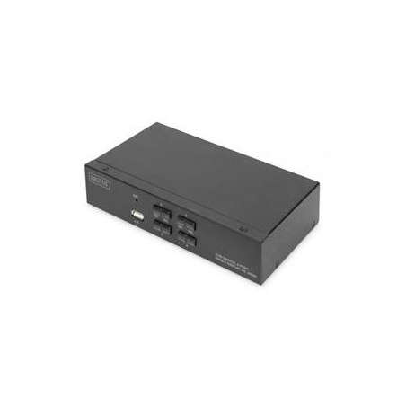 DIGITUS KVM přepínač, 4 porty, jeden displej, 4K, HDMI1 x QIG