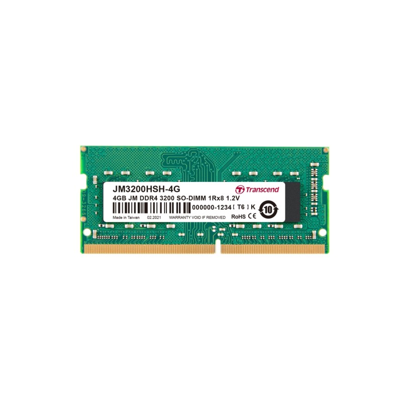 Transcend paměť 4GB (JetRam) SODIMM DDR4 3200 1Rx8 CL22