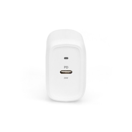 DIGITUS univerzální nabíjecí adaptér, USB-C, 20 W, bílý