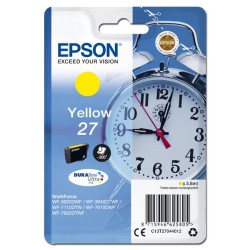 EPSON ink bar Singlepack "Budík" Yellow 27 DURABrite Ultra Ink