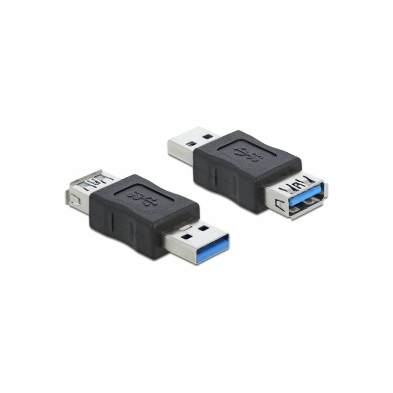 Delock Blokátor přenosů dat ze zástrčkového adaptéru USB 3.0 Typu-A na zásuvkový Typu-A
