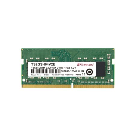 Transcend paměť 16GB SODIMM DDR4 3200 1Rx8 2Gx8 CL22 1.2V