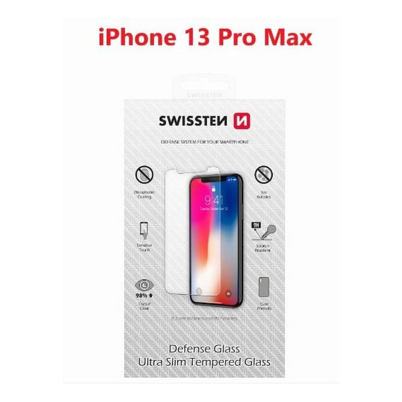 SWISSTEN OCHRANNÉ SKLO APPLE IPHONE 13 Pro Max RE 2,5D