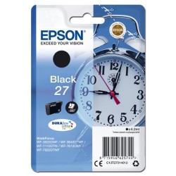 EPSON ink čer Singlepack "Budík" Black 27 DURABrite Ultra Ink