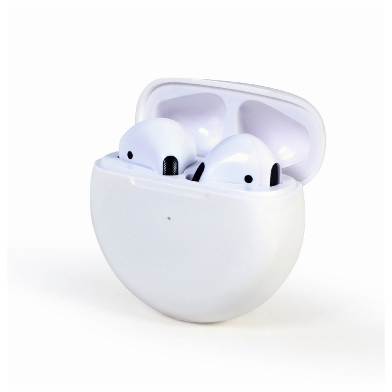 GEMBIRD Sluchátka FitEar-X200W, Bluetooth, TWS, bílá