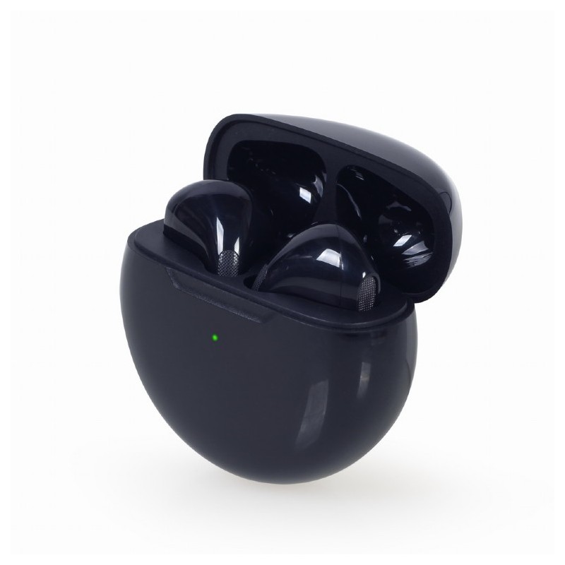 GEMBIRD Sluchátka FitEar-X200B, Bluetooth, TWS, černá