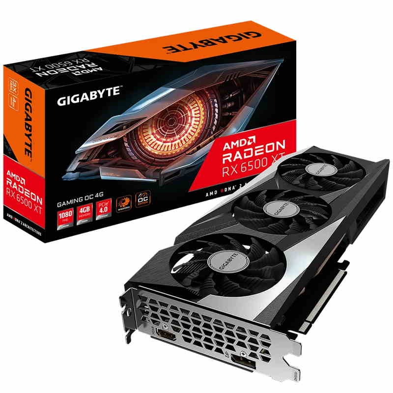 GIGABYTE Radeon RX 6500 XT GAMING OC 4G