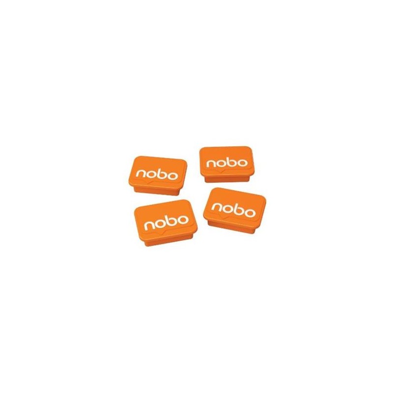 Nobo magnety 30 mm, oranžové (4)