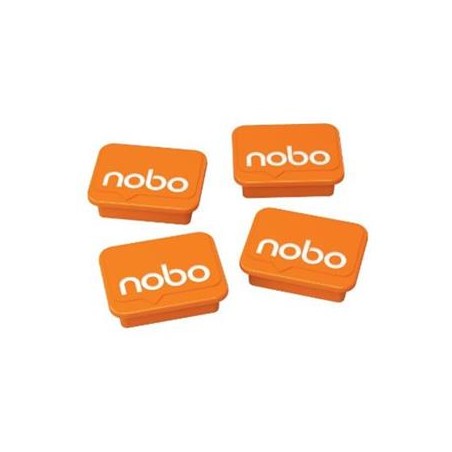Nobo magnety 30 mm, oranžové (4)