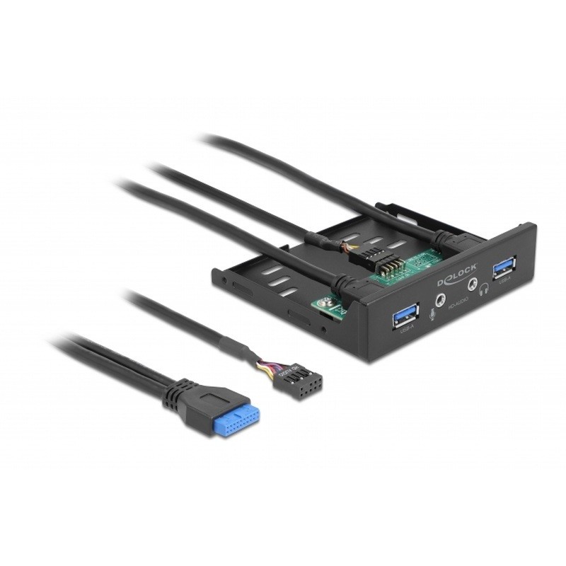 Delock 3.5” USB 3.2 Gen 1 přední panel 2 x USB Typ-A + HD-Audio