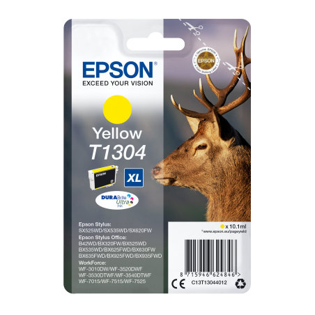 EPSON ink bar Singlepack "Jelen" Yellow T1304 DURABrite Ultra Ink (10,1 ml)