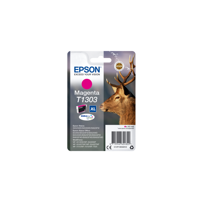 EPSON ink bar Singlepack "Jelen" Magenta T1303 DURABrite Ultra Ink (10,1 ml)