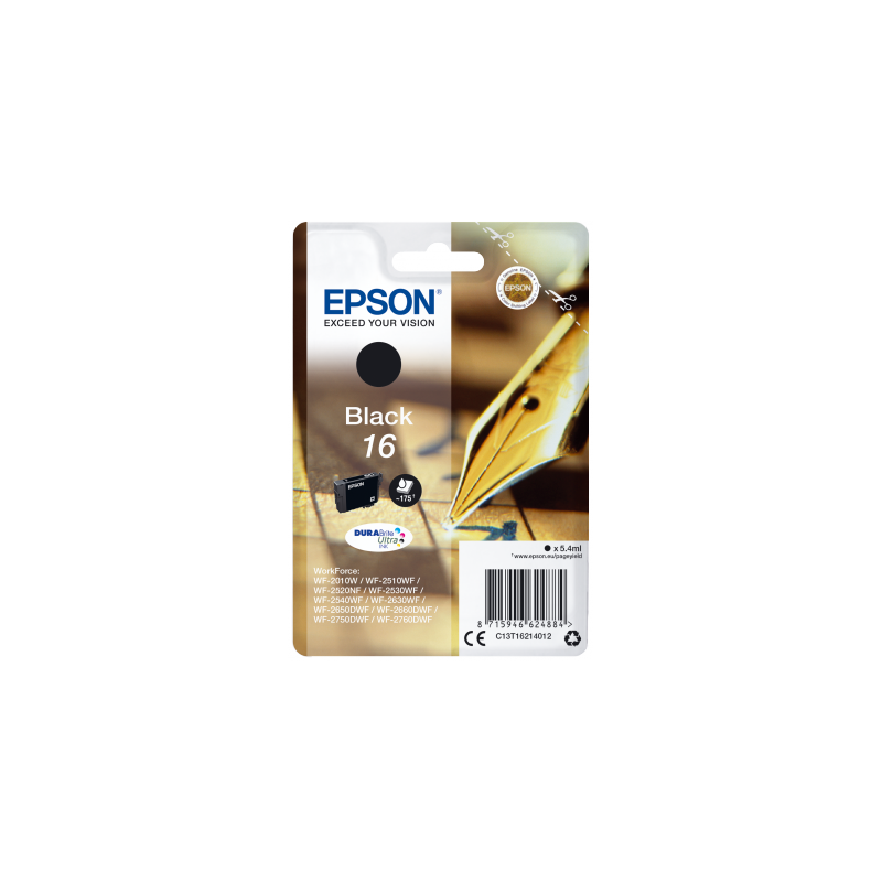 EPSON ink čer Singlepack "Pero" Black 16 DURABrite Ultra Ink