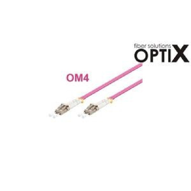 OPTIX LC-LC Optický patch cord 50/125 2m OM4 duplex