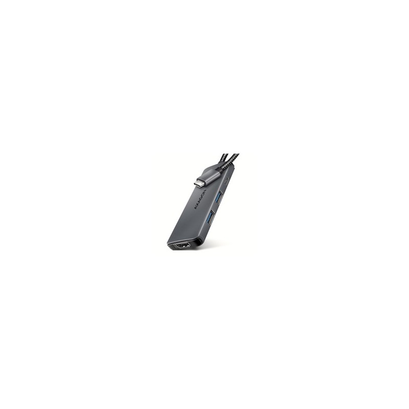 AXAGON HMC-5H8K, USB 5Gbps hub, 2x USB-A, USB-C, HDMI 8k/30Hz, PD 100W, kabel USB-C 15cm