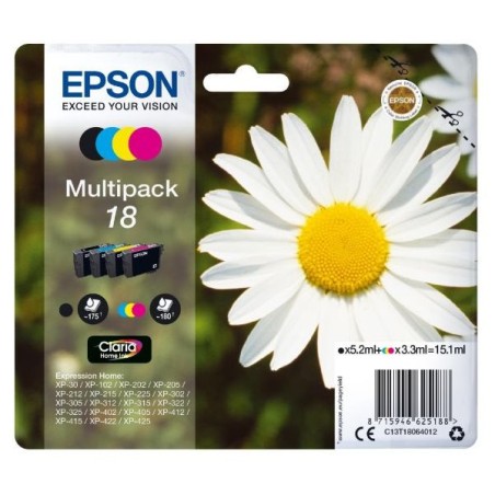 EPSON ink Multipack 4-colours "Sedmikráska" 18 Claria Home Ink