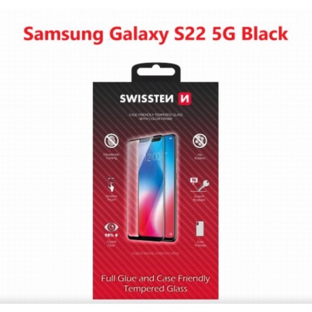 Swissten ochranné Sklo Samsung S901B Galaxy S22 5G černé