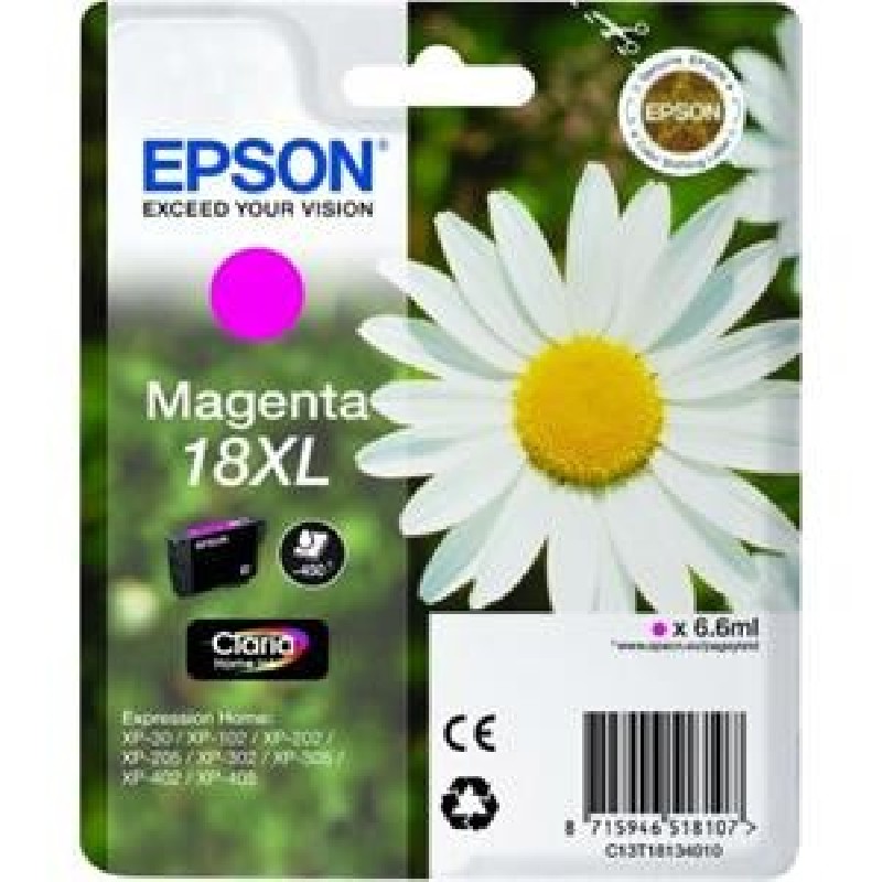 Epson Singlepack Magenta 18XL Claria Home Ink