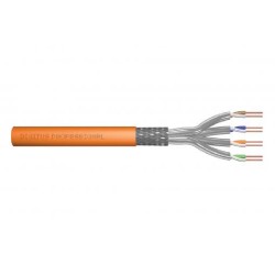 Digitus DK-1743-VH-025 síťový kabel Oranžová 25 m Cat7 S/FTP (S-STP), 1200 MHz Dca (EN 50575), AWG 23/1
