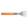Digitus DK-1743-VH-050 síťový kabel Oranžová 50 m Cat7 S/FTP (S-STP), 1200 MHz Dca (EN 50575), AWG 23/1
