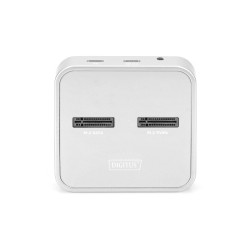 DIGITUS DoKovací stanice M.2 NVMe + M.2 SATA SSD se čtečkou karet SD Express, USB-C