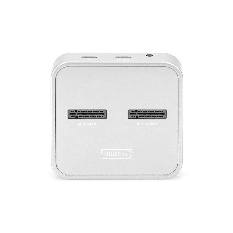 DIGITUS DoKovací stanice M.2 NVMe + M.2 SATA SSD se čtečkou karet SD Express, USB-C