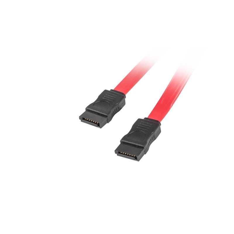 LANBERG SATA III datový kabel (6GB/S) F / F 50cm, červený